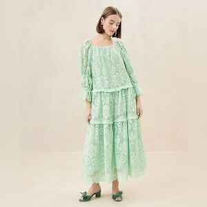 🚨ISO Loeffler Randall Antoinette Sage Tiered Lace Dress🚨